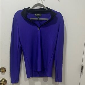 Lauren Ralph Lauren Women's Purple Zip-Up Hoodie